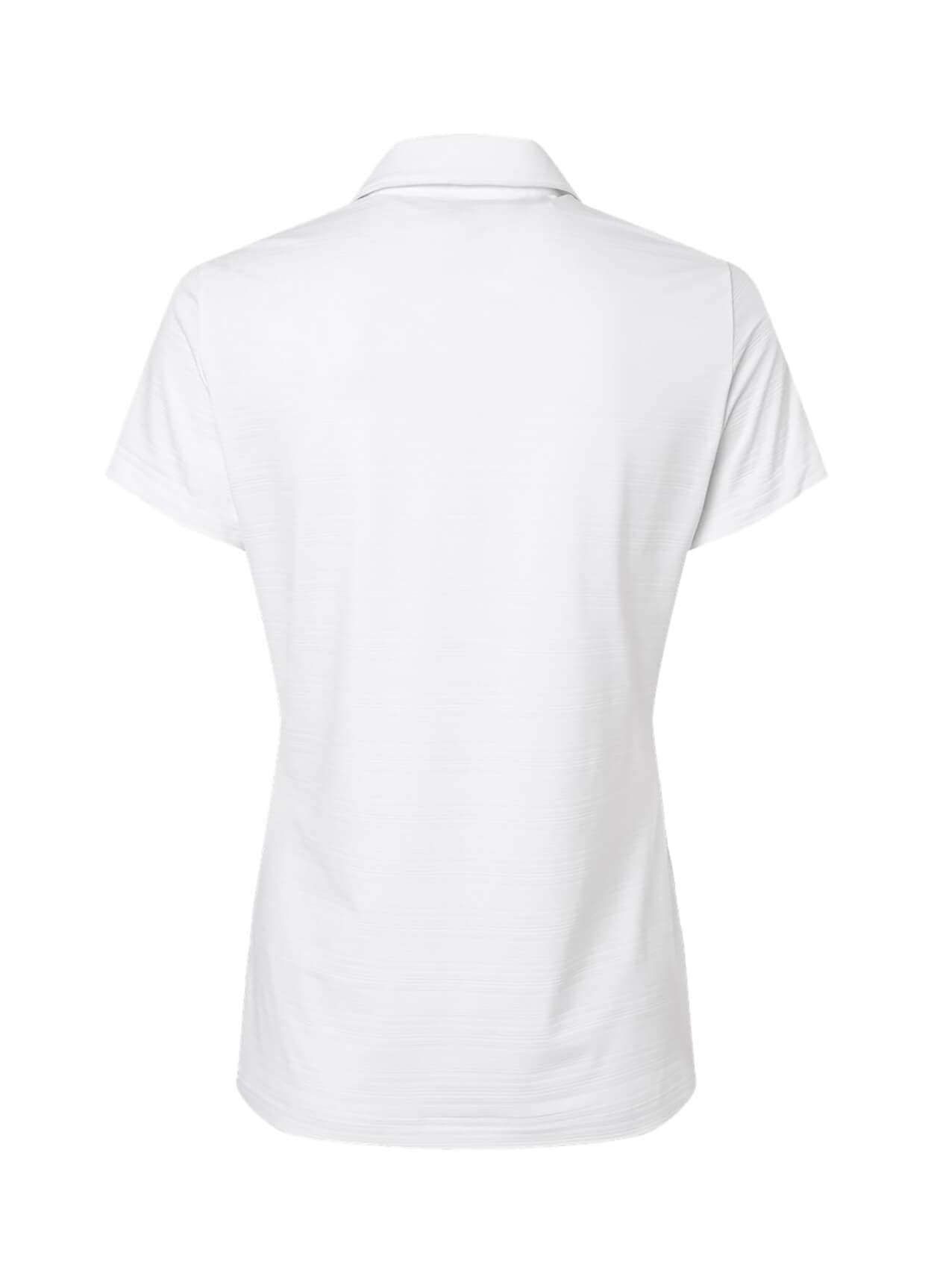 Adidas Women's Textured Stripe Polo - White 3XL