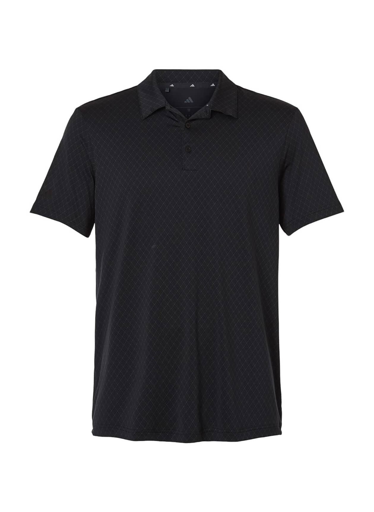 Adidas Men's 4-Way Stretch Printed Polo - Black 3XL