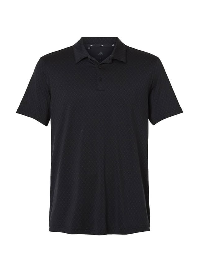 Adidas Men's 4-Way Stretch Printed Polo - Black 3XL