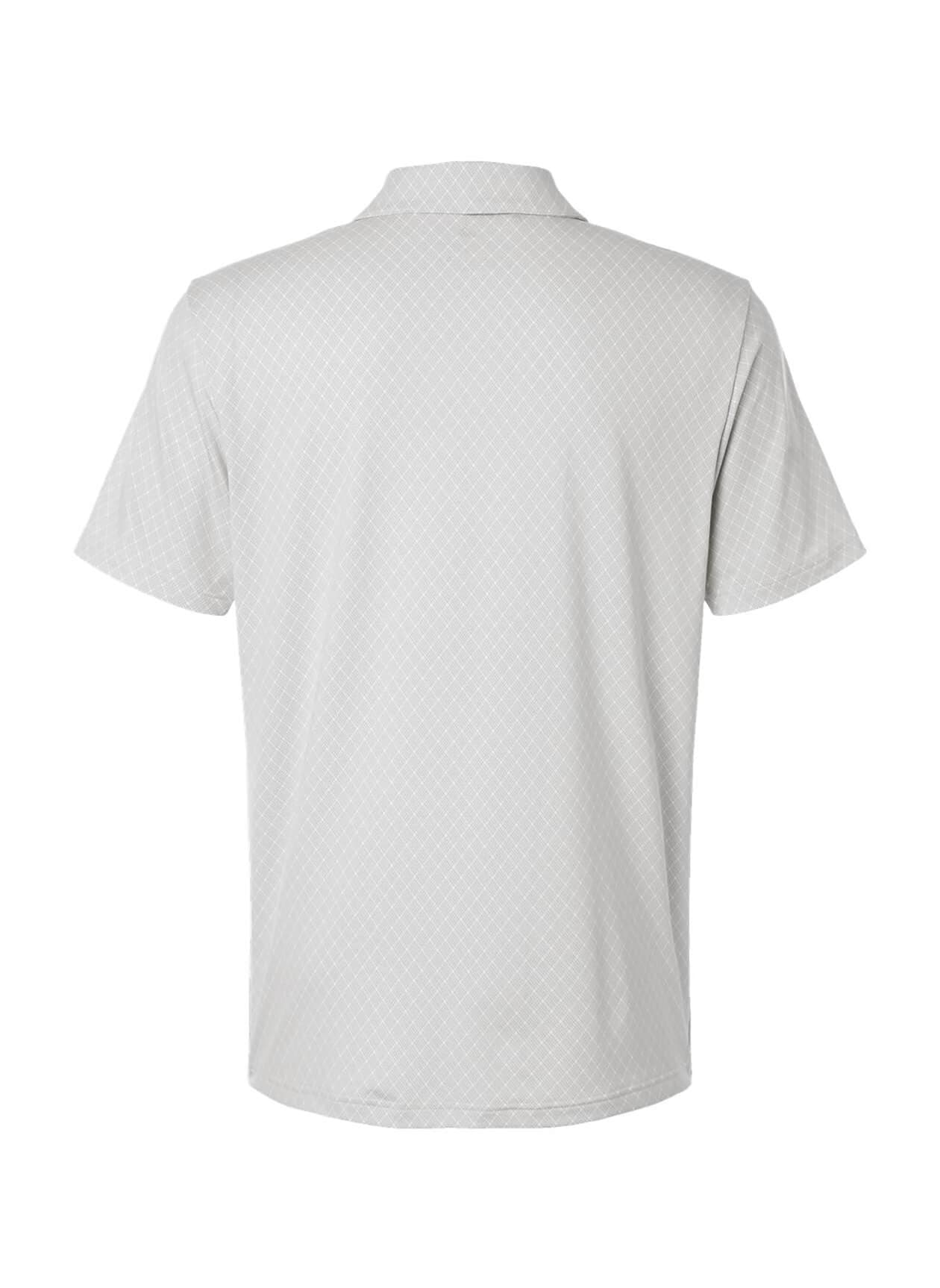 Adidas Men's 4-Way Stretch Printed Polo - White 3XL