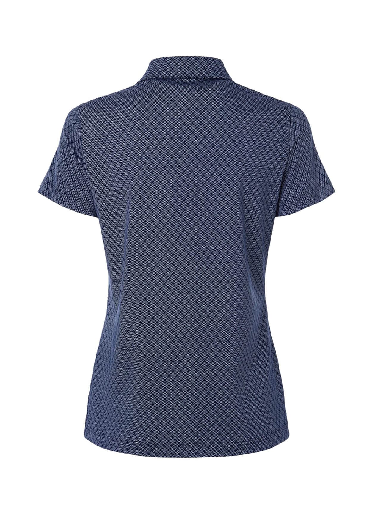 Adidas Women's 4-Way Stretch Printed Polo - Navy 3XL