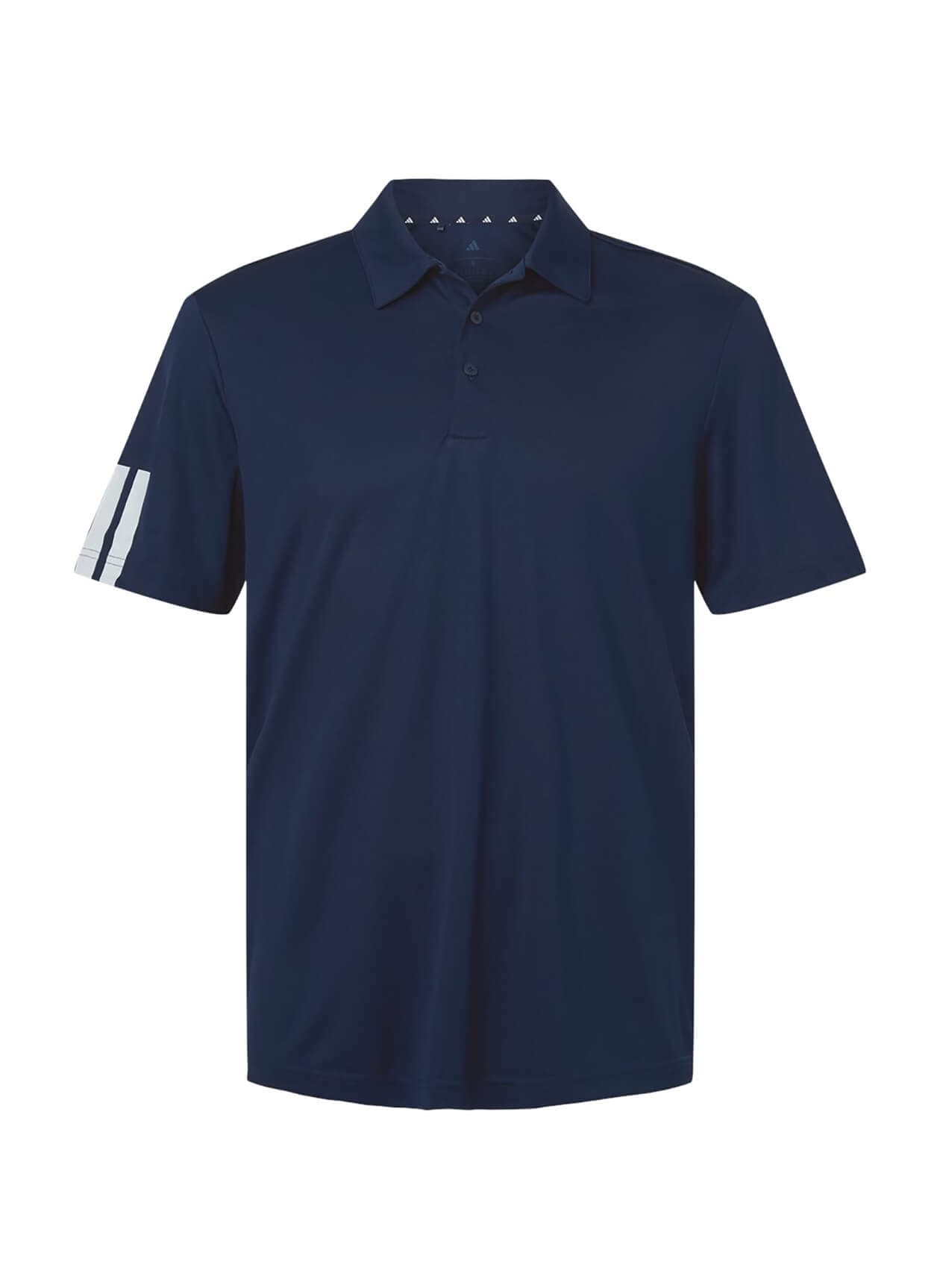 Adidas Men's Performance 3-Stripes Climacool Polo - Navy 3XL
