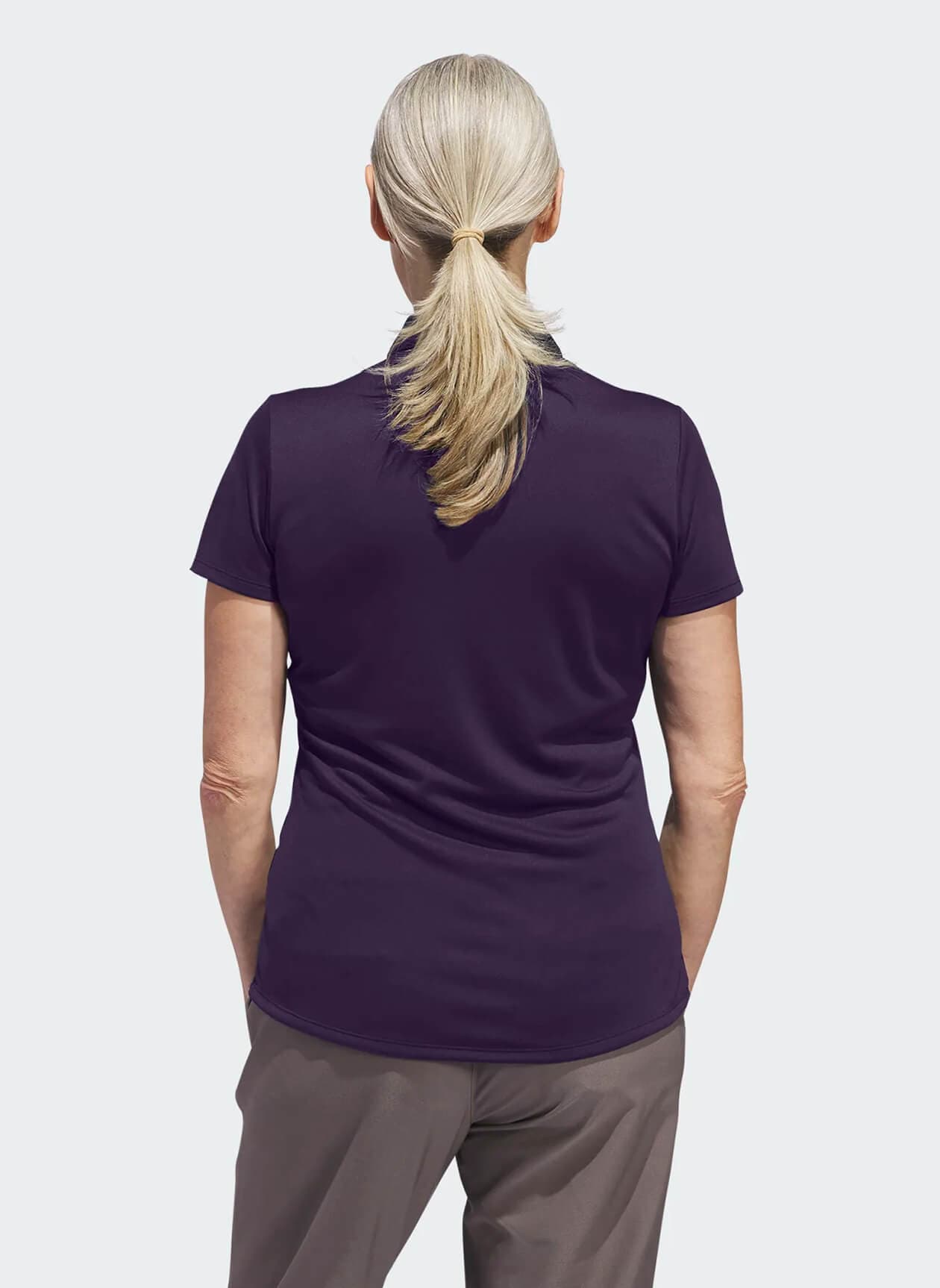 Adidas Golf Women's Performance Solid Polo - Purple 3XL