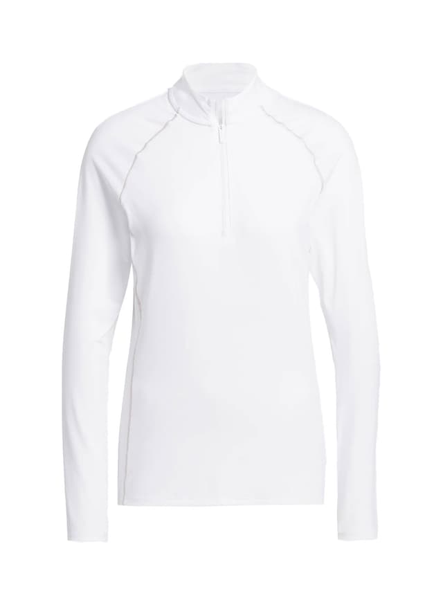 Adidas Women's Ultimate365 Solid Quarter-Zip - White LG