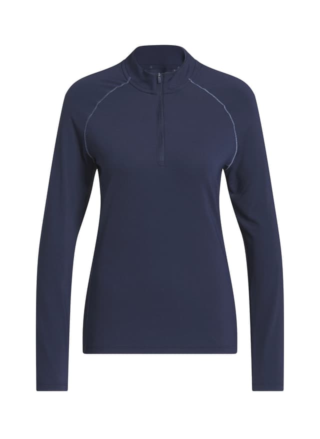Adidas Women's Ultimate365 Solid Quarter-Zip - Navy LG