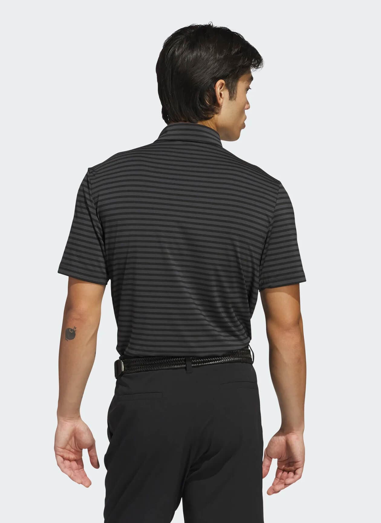 Adidas Men's Ultimate365 Stripe Polo - Black 3XL