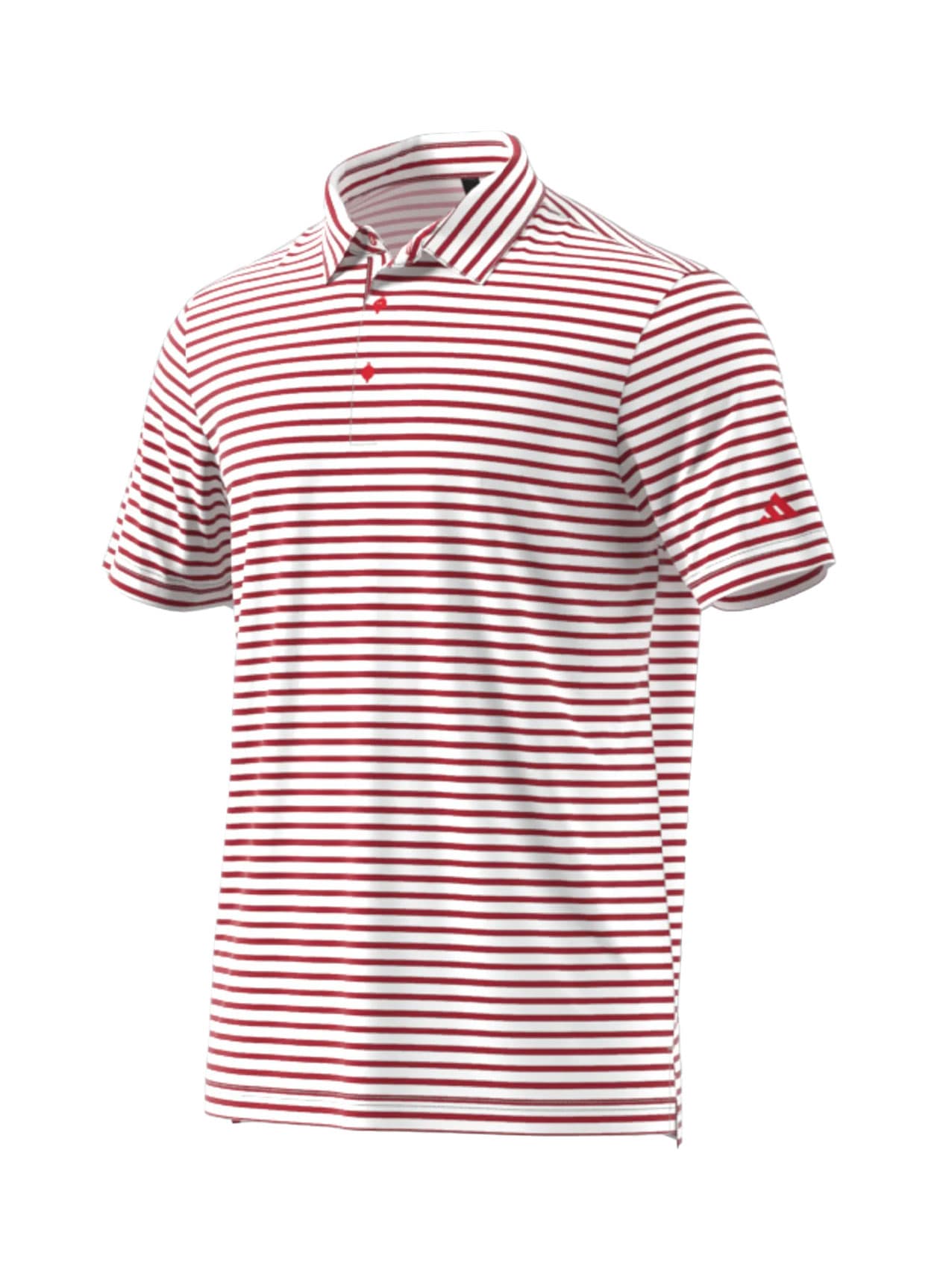 Adidas Men's Ultimate365 Stripe Polo - Red 3XL