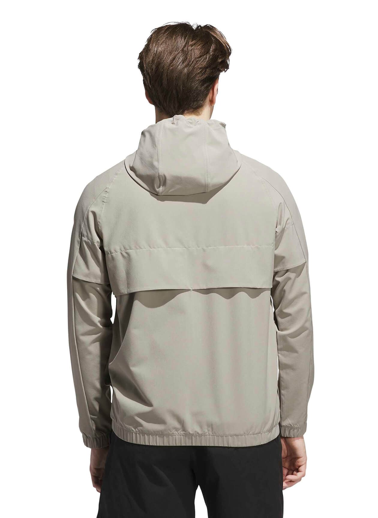 Adidas Men's Go-To Quilt Windbreaker Jacket - Brown LG