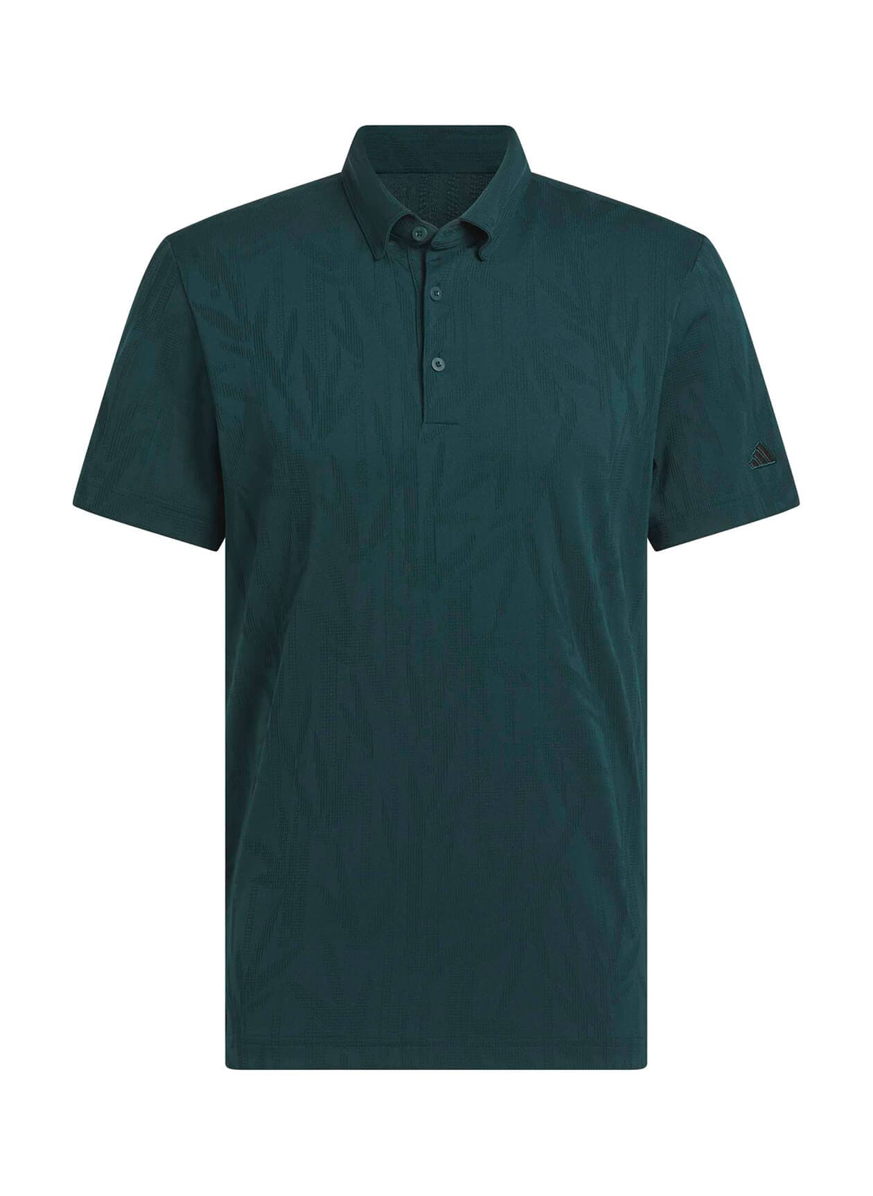Adidas Men's Go-To Print Golf Polo - Green LG