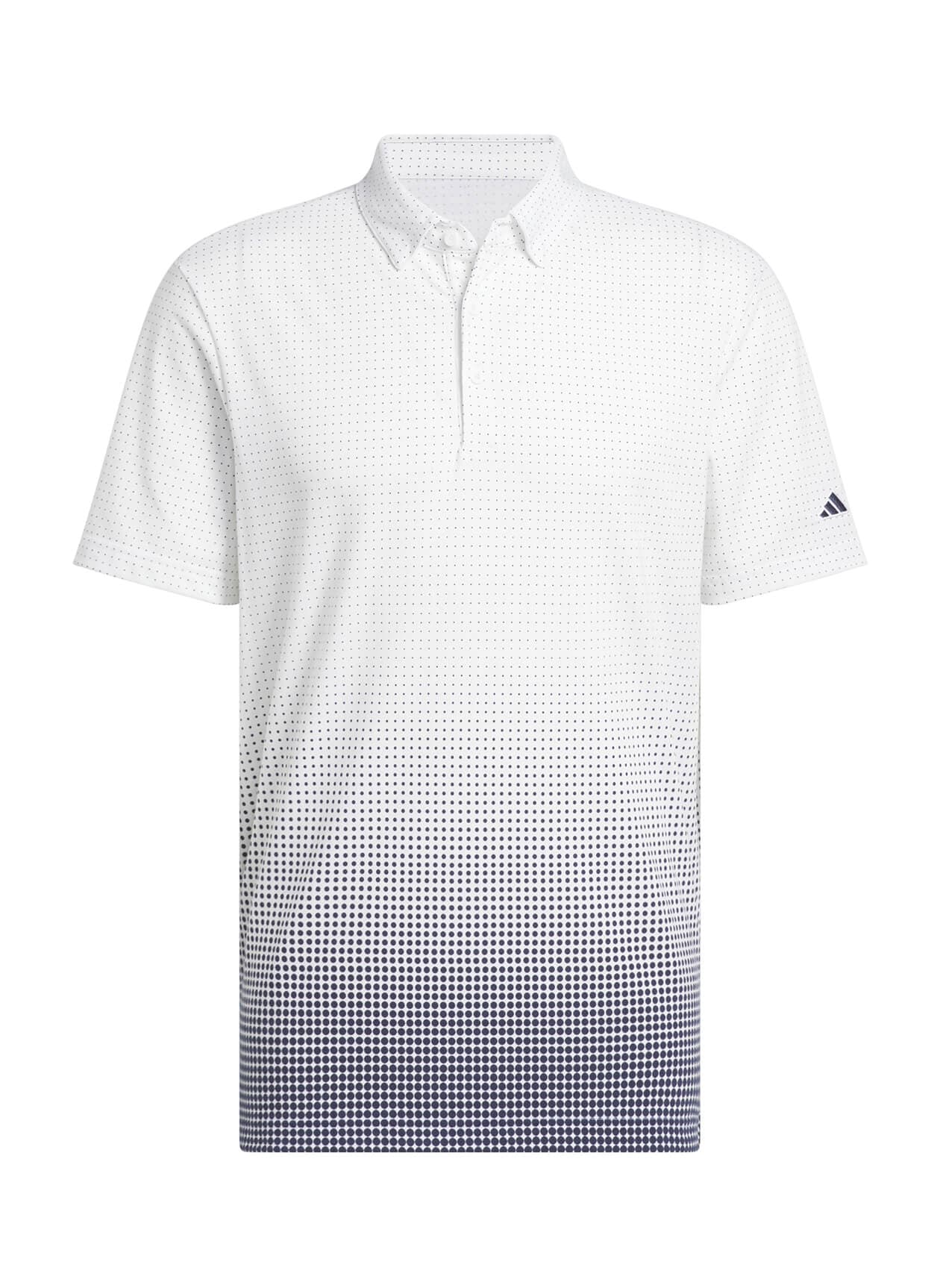 Adidas Men's Go-To Print Golf Polo - White LG
