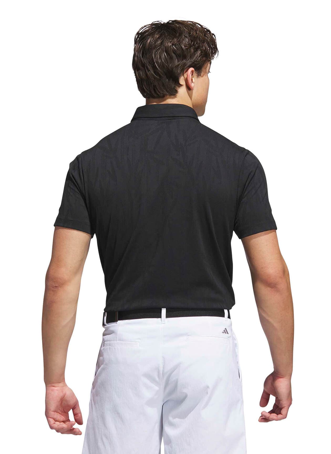 Adidas Men's Go-To Print Golf Polo - Black LG