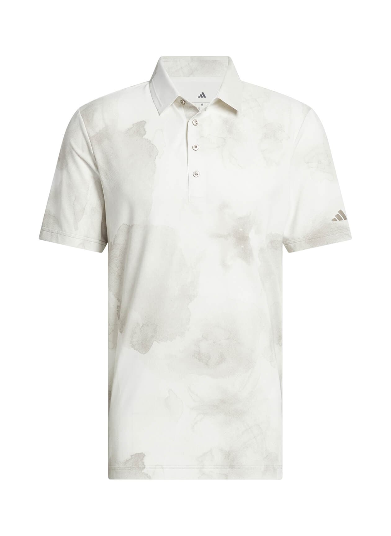 Adidas Men's Tour Printed Polo - White 3XL