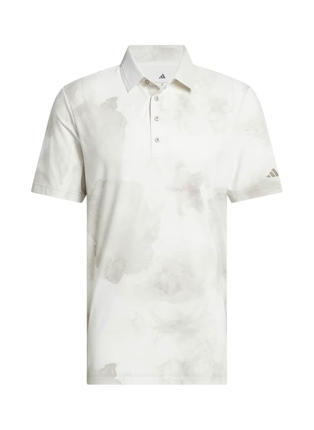 Adidas Men's Tour Printed Polo - White 3XL