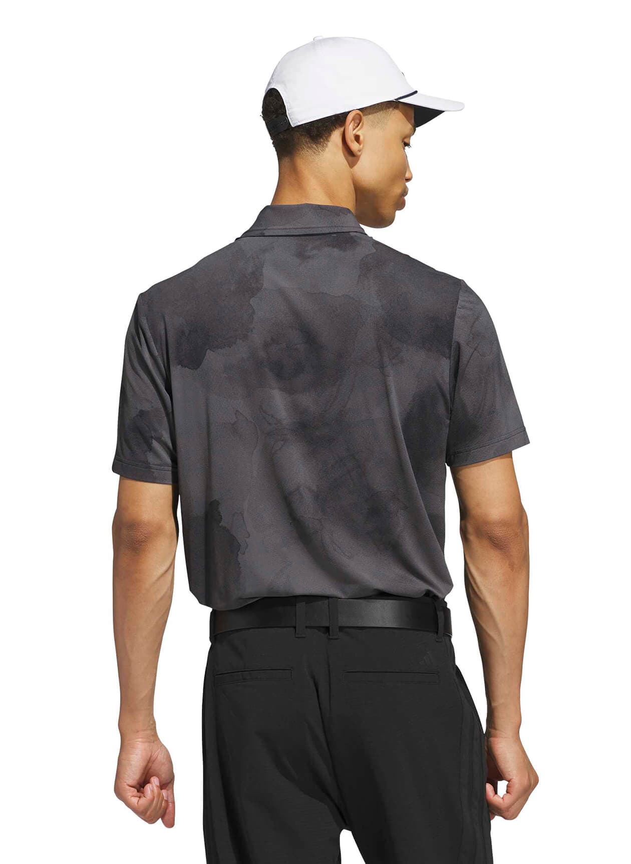 Adidas Men's Tour Printed Polo - Black 3XL
