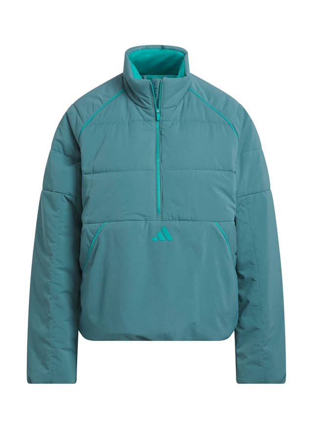 Adidas Women's Beyond the Course Quarter-Zip Jacket - Blue LG