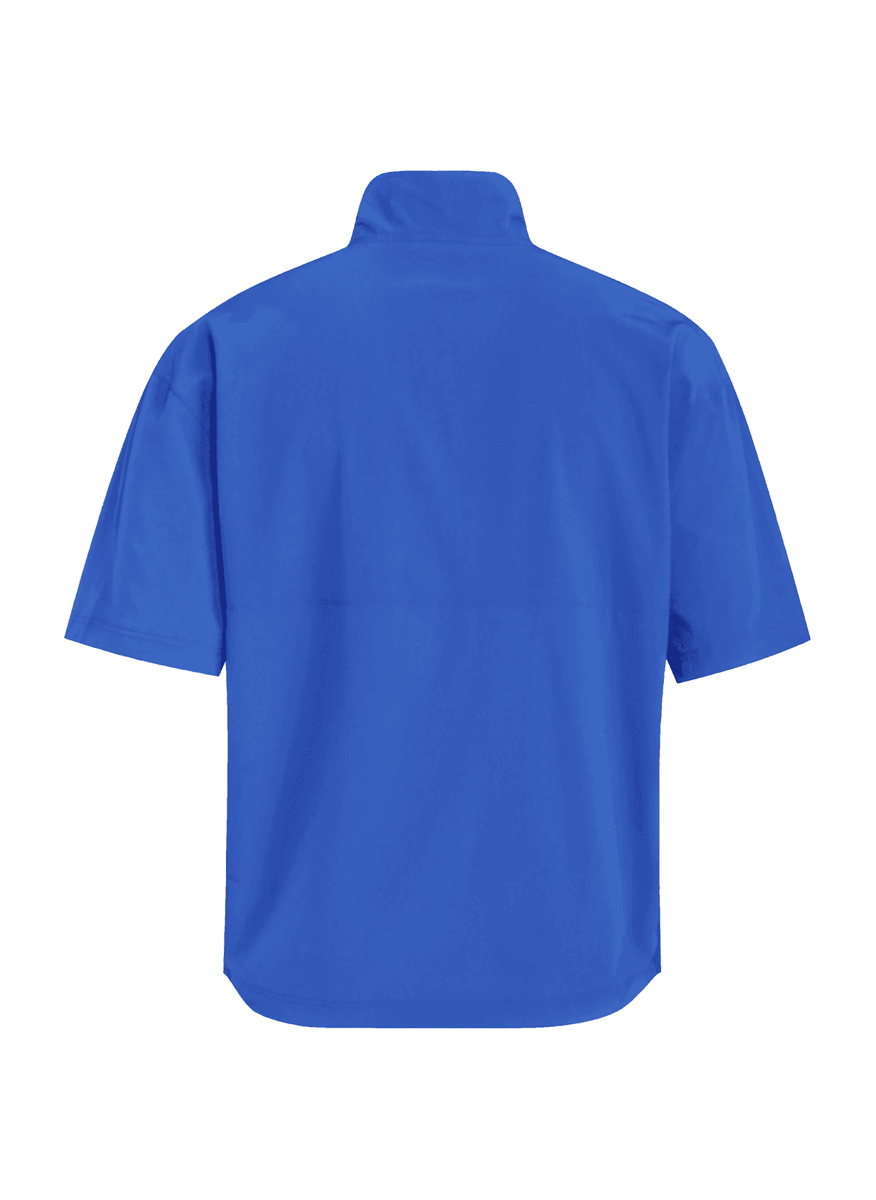 Adidas Men's Quarter-Zip Short-Sleeve Jacket - Cyan LG