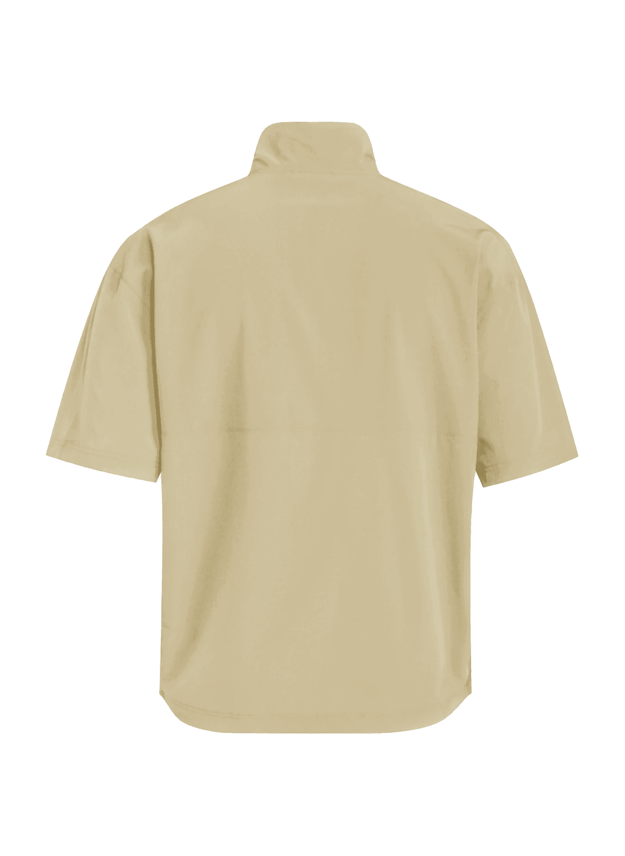 Adidas Men's Quarter-Zip Short-Sleeve Jacket - Brown LG