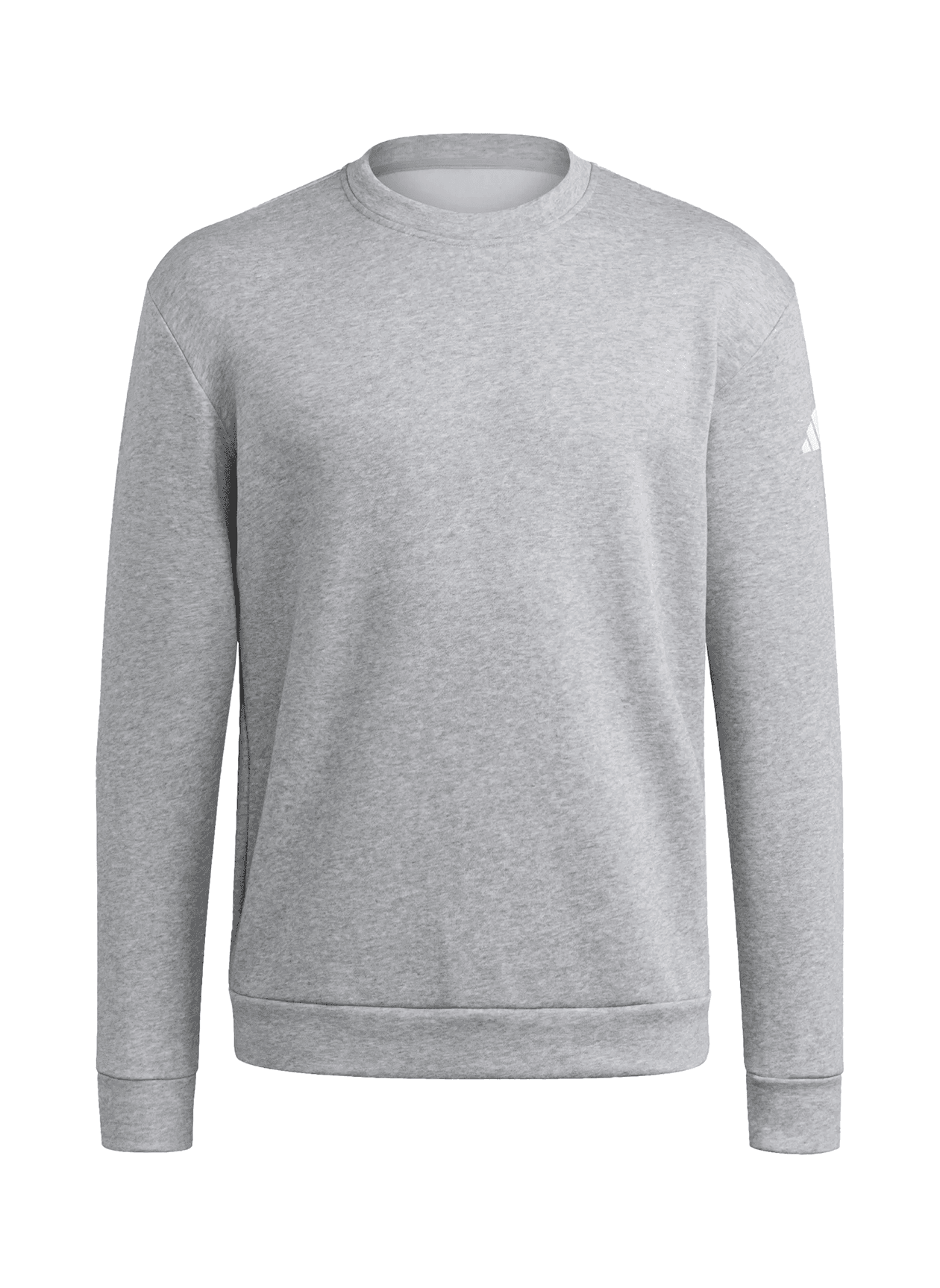 Adidas Men's Crewneck Fleece Sweatshirt - Light Grey 3XL