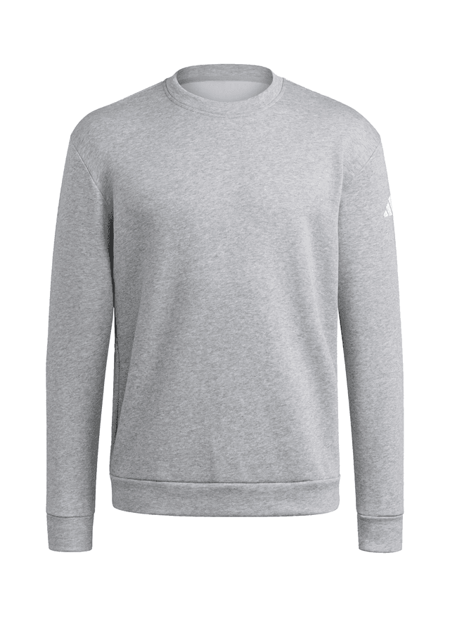 Adidas Men's Crewneck Fleece Sweatshirt - Light Grey 3XL