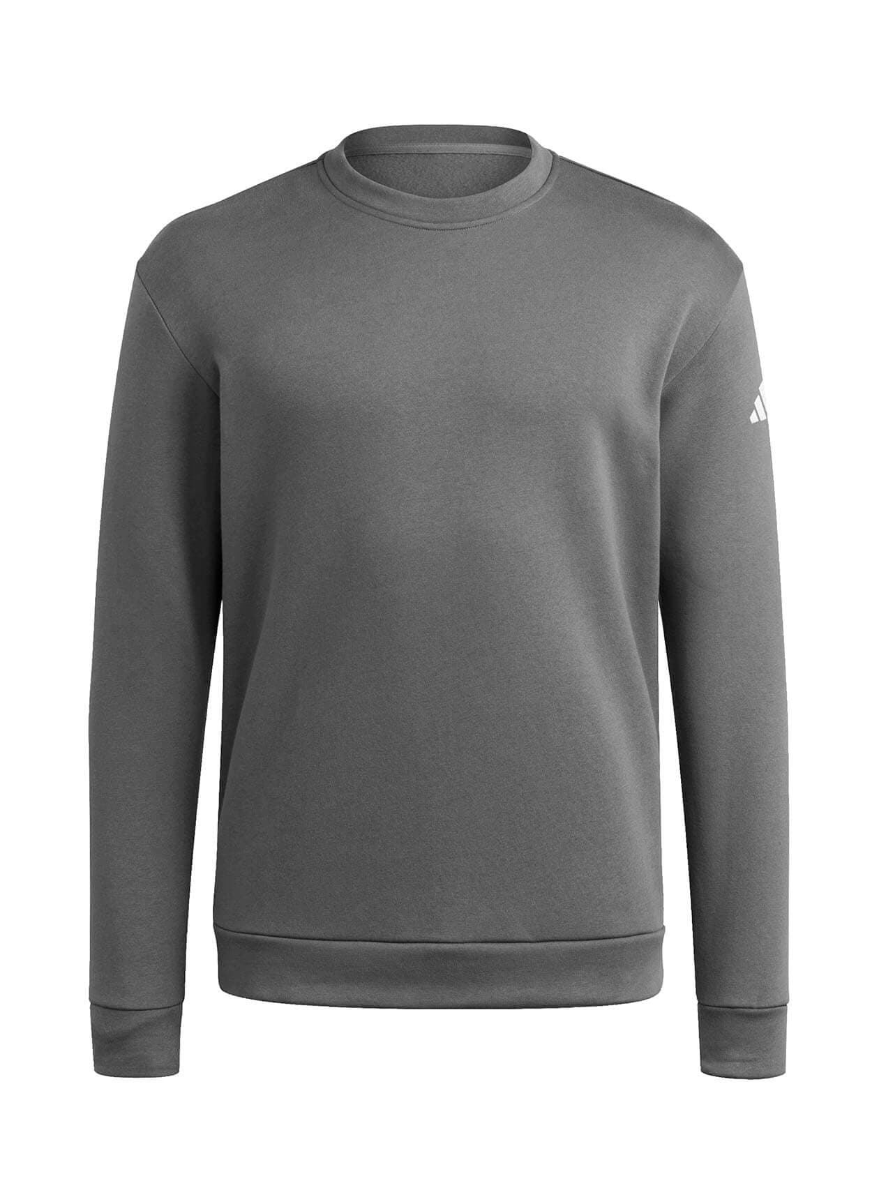 Adidas Men's Crewneck Fleece Sweatshirt - Dark Grey 3XL