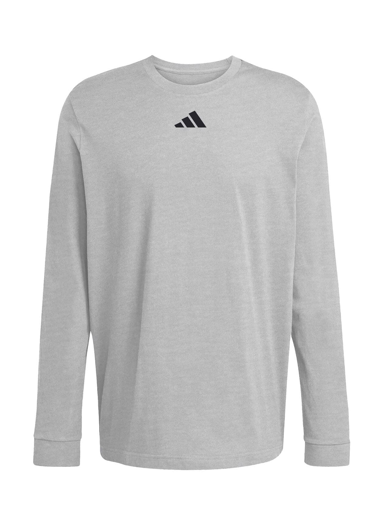 Adidas Men's Fresh Long-Sleeve T-Shirt - Light Grey 3XL