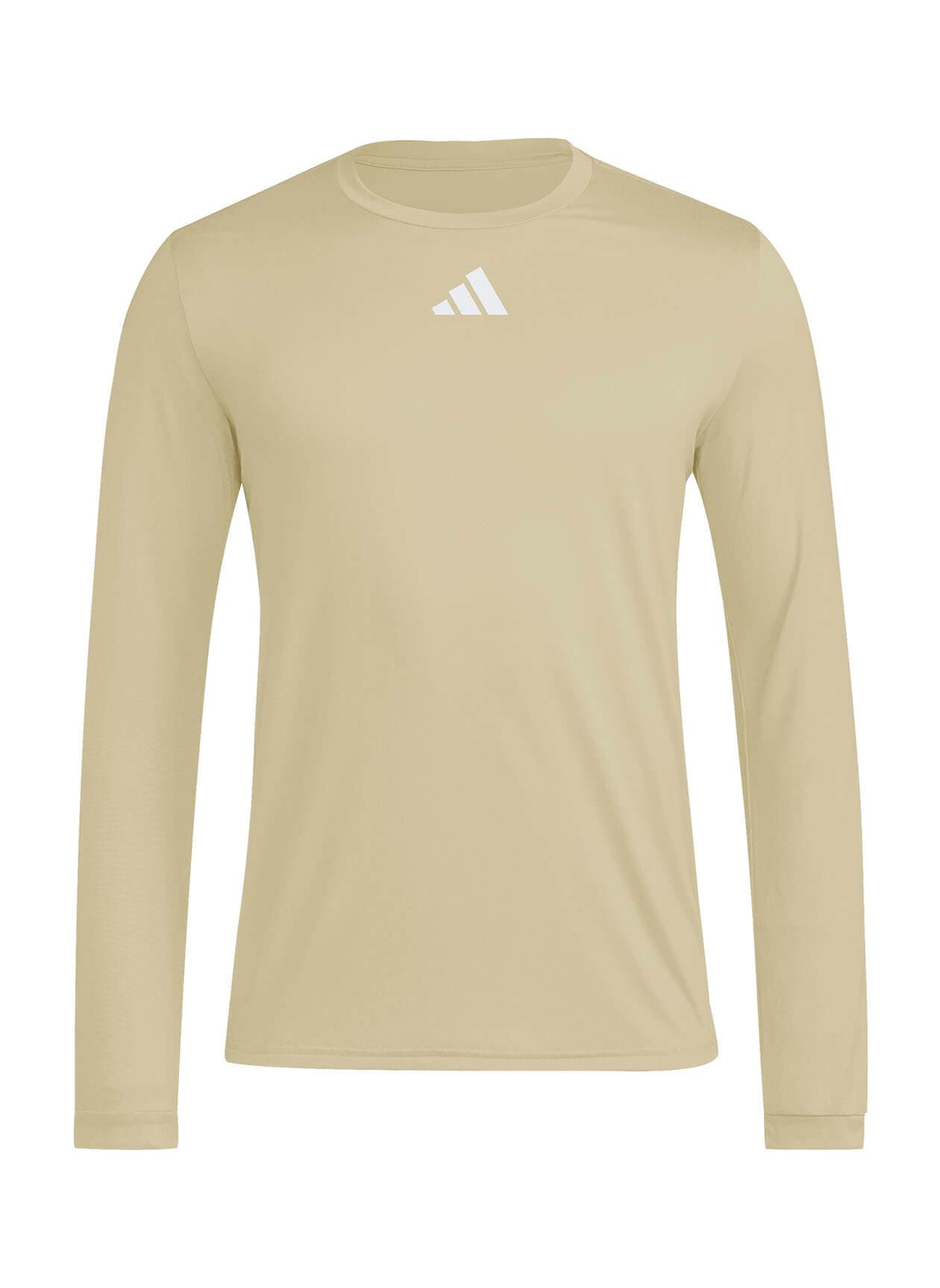 Adidas Men's Pregame Long-Sleeve T-Shirt - Brown 3XL