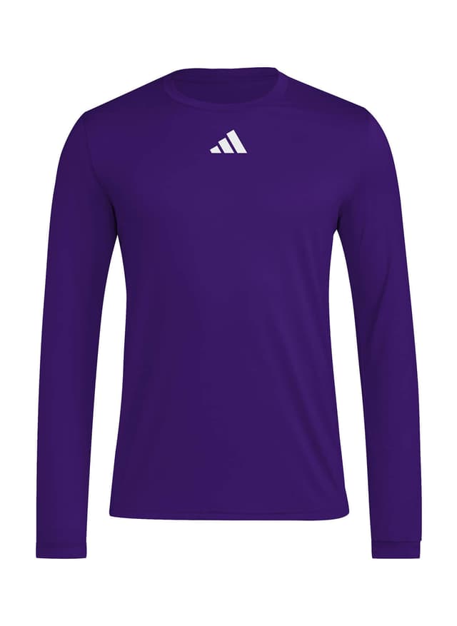 Adidas Men's Pregame Long-Sleeve T-Shirt - Purple 3XL