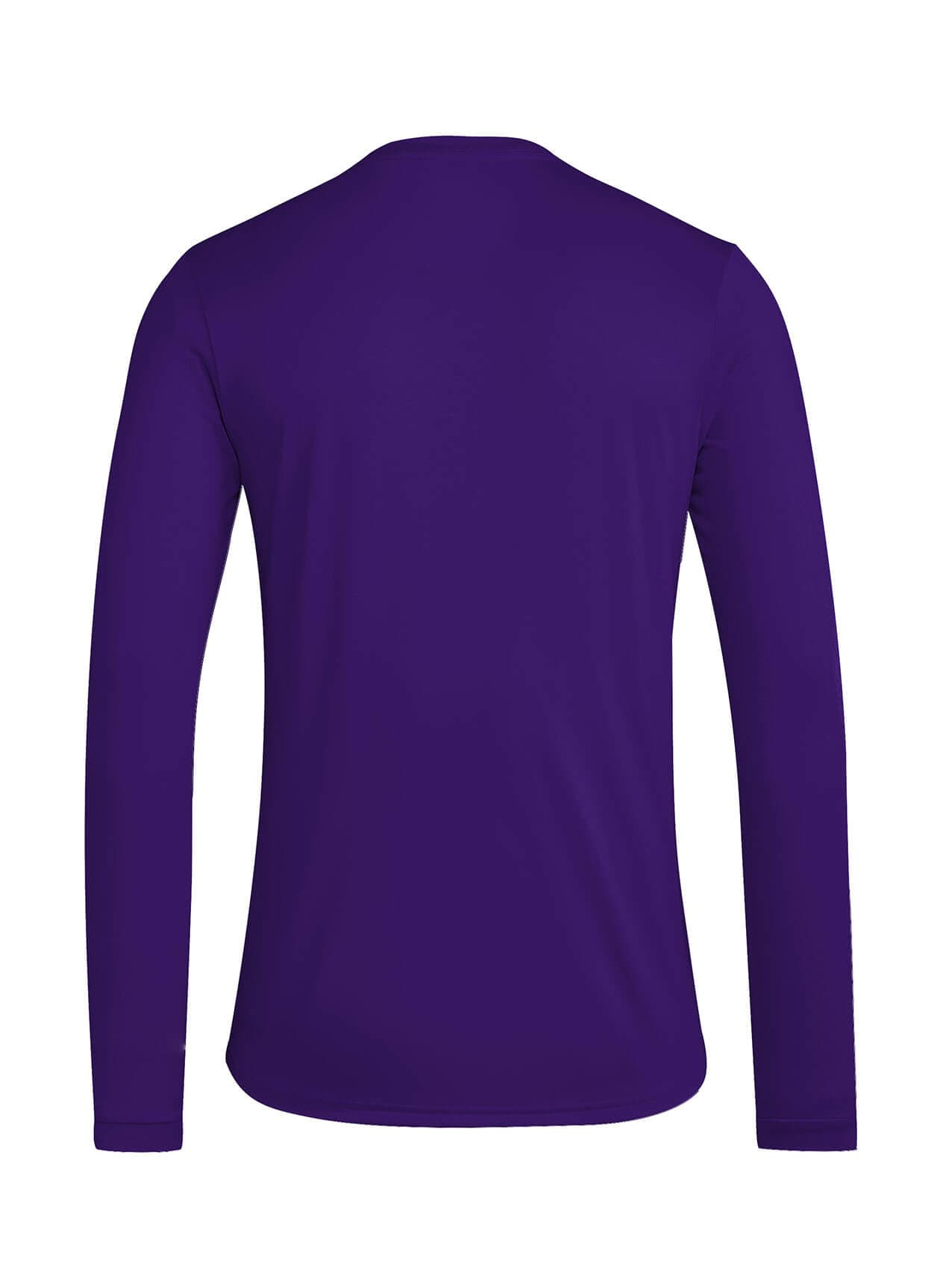 Adidas Men's Pregame Long-Sleeve T-Shirt - Purple 3XL