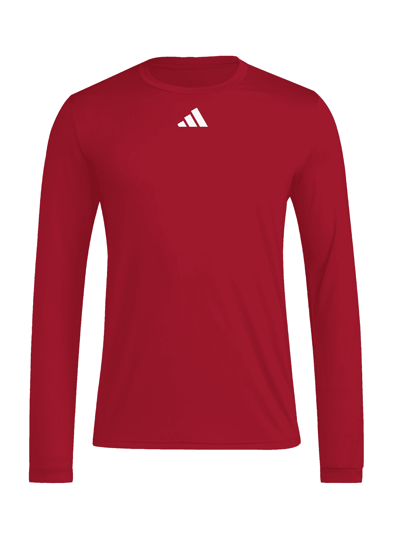 Adidas Men's Pregame Long-Sleeve T-Shirt - Team Power Red / White (JX4487) 3XL
