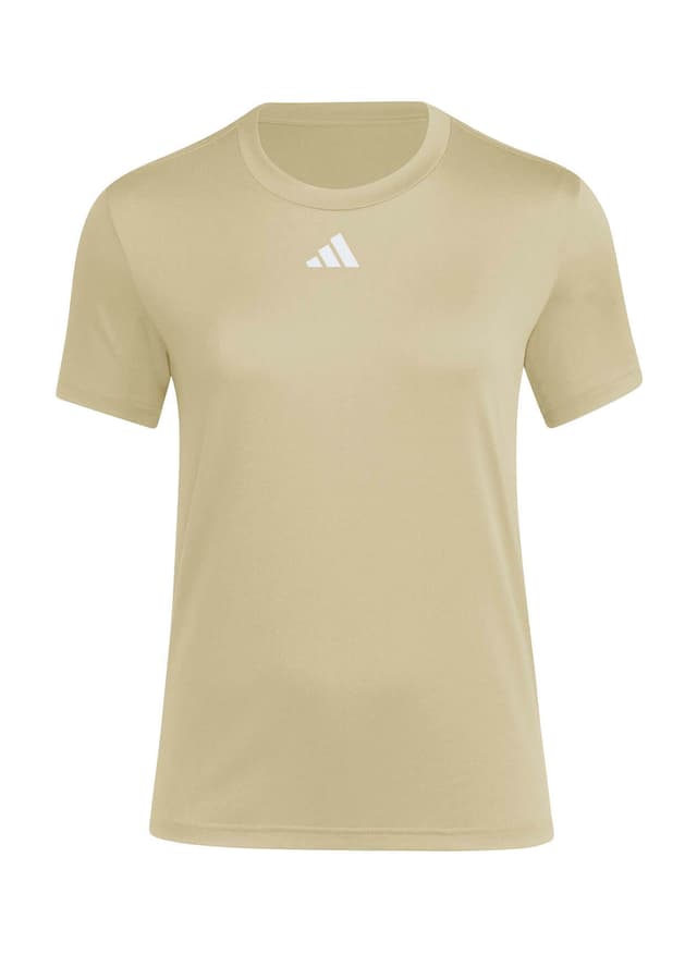 Adidas Women's Pregame T-Shirt - Team Sand / White (JX4497) 3XL