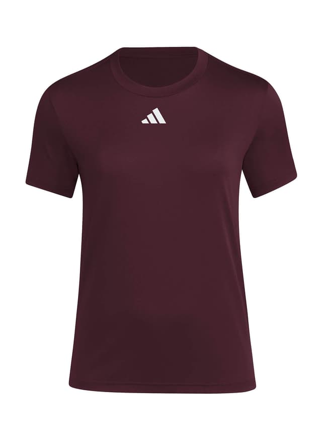Adidas Women's Pregame T-Shirt - Team Maroon / White (JX4506) 3XL