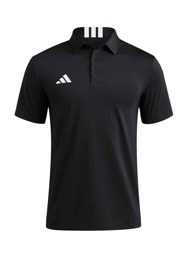 Adidas Men's 3-Stripe Polo - Black 3XL