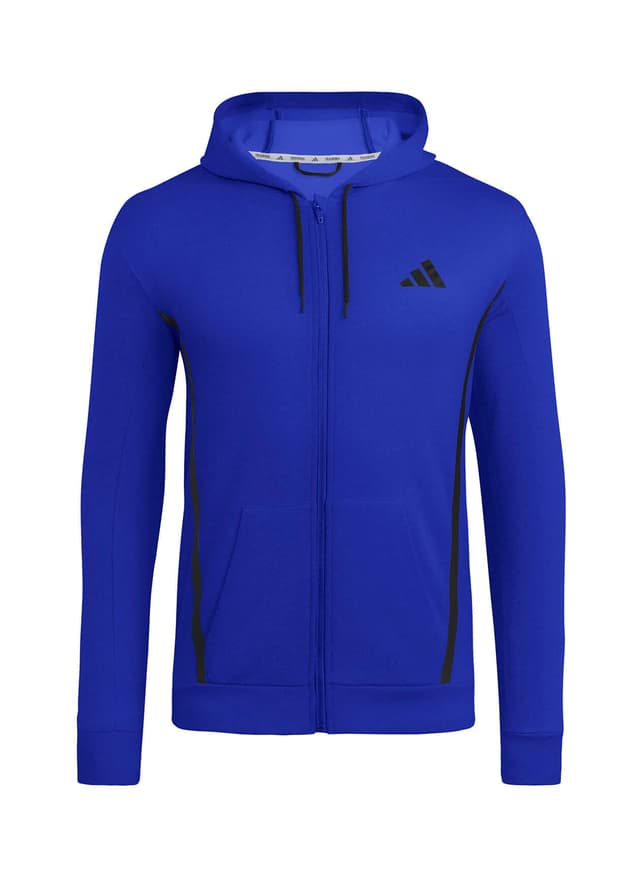 Adidas Men's Game&Go Full-Zip Hoodie - Blue 3XL