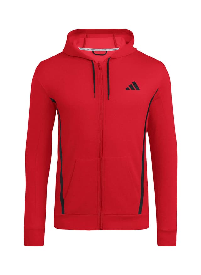 Adidas Men's Game&Go Full-Zip Hoodie - Red 3XL