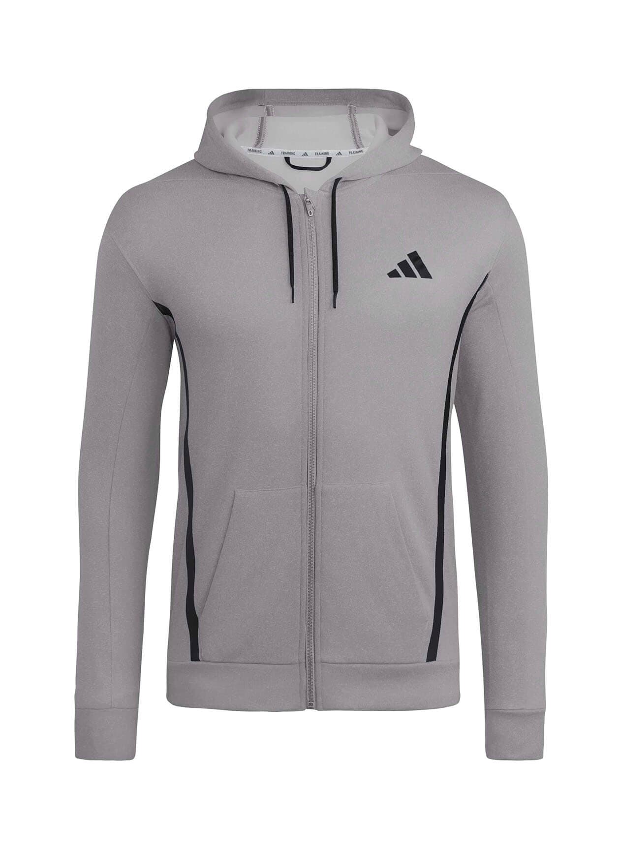 Adidas Men's Game&Go Full-Zip Hoodie - Dark Grey 3XL