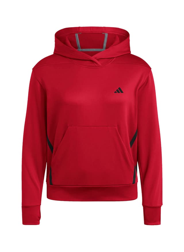 Adidas Women's Game&Go Fleece Hoodie - Red LG