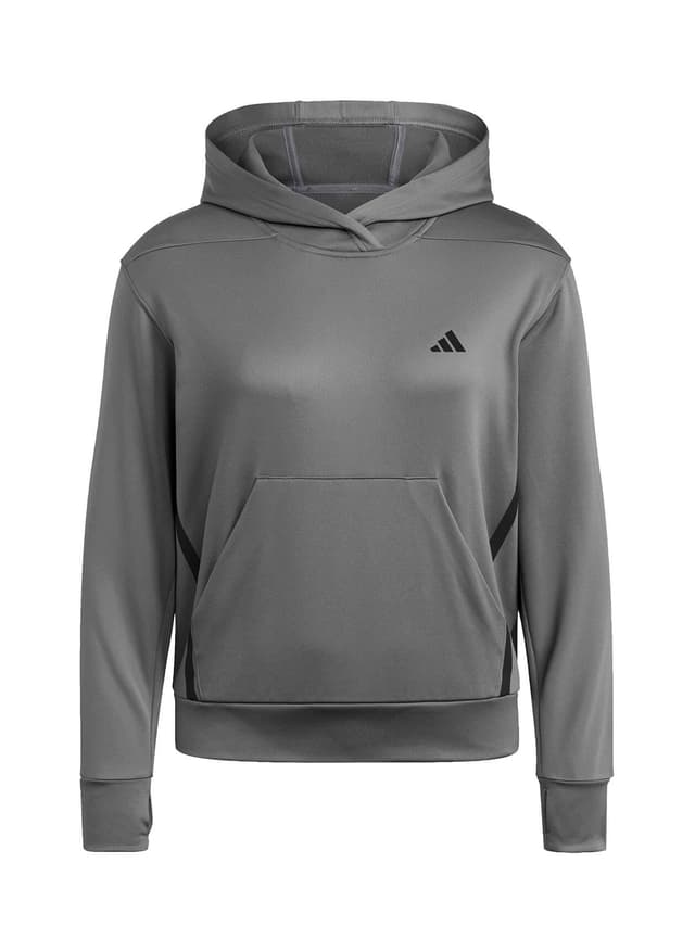 Adidas Women's Game&Go Fleece Hoodie - Dark Grey LG