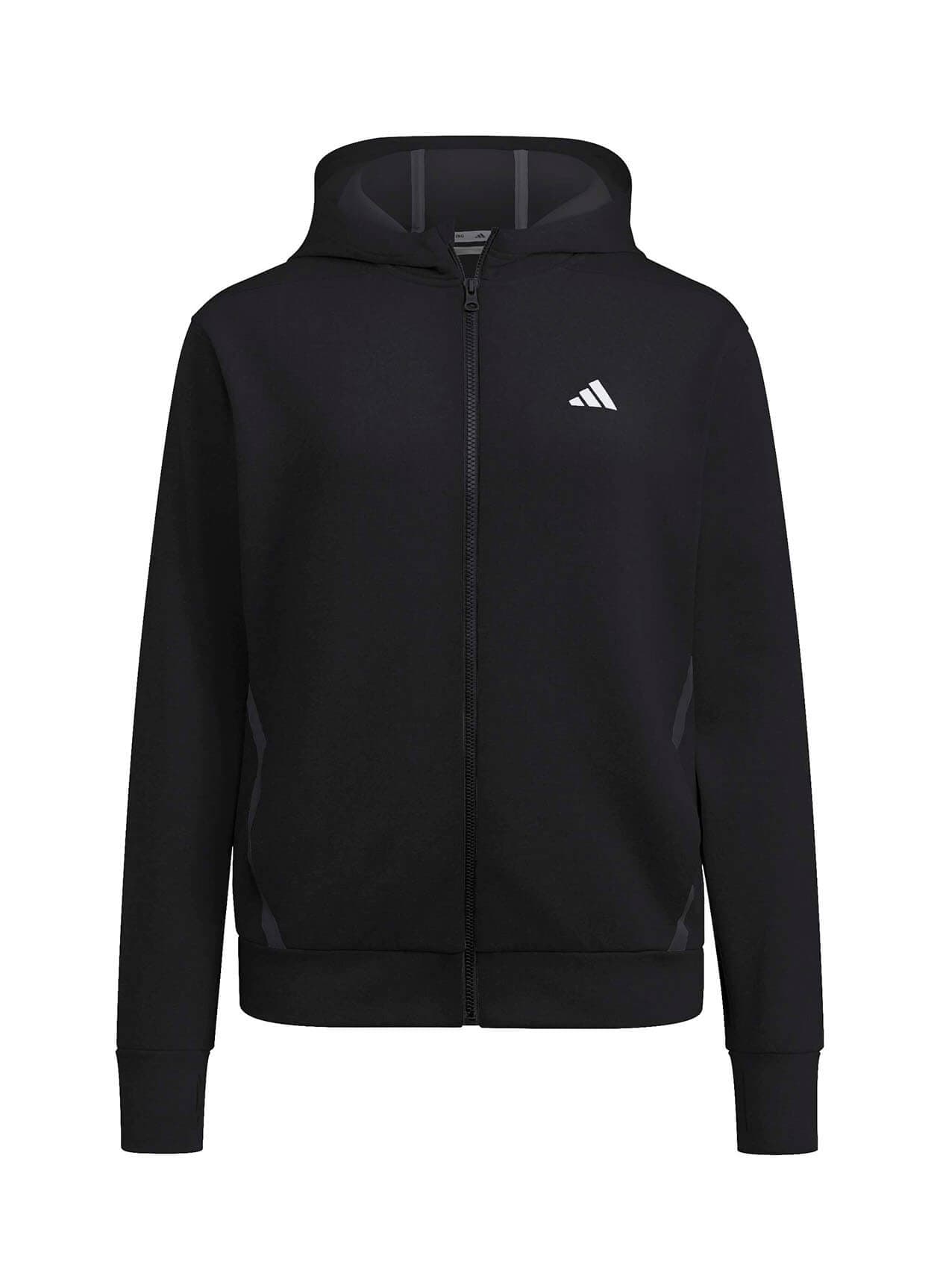 Adidas Women's Game&Go Full-Zip Hoodie - Black LG