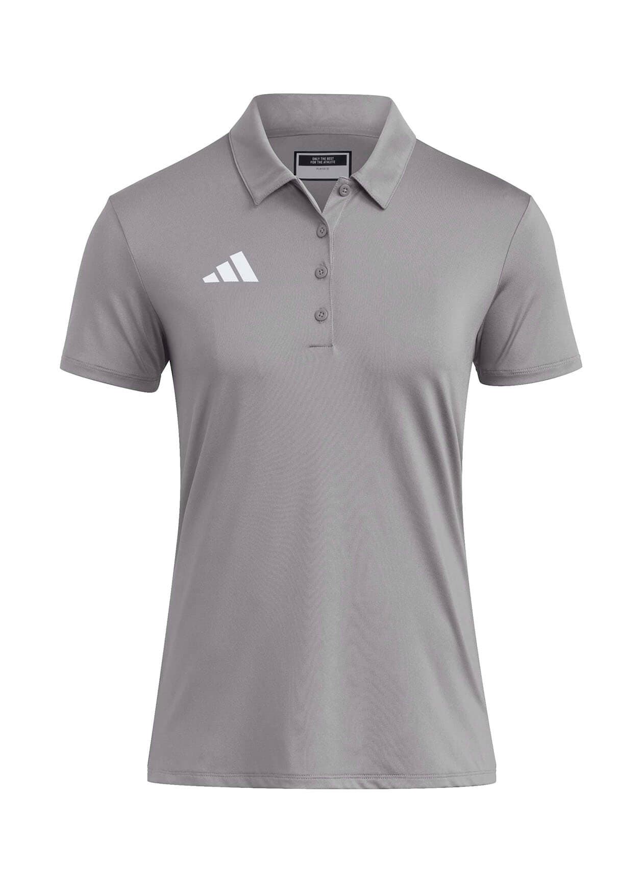 Adidas Women's Ultimate365 Solid Polo - Dark Grey LG