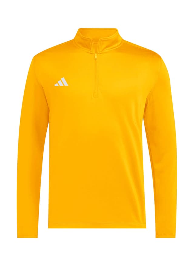 Adidas Men's Team 3-Stripes Quarter-Zip - Yellow LG