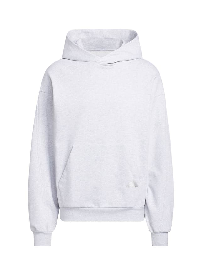 Adidas Men's Kit Small Logo Hoodie - Light Grey 3XL