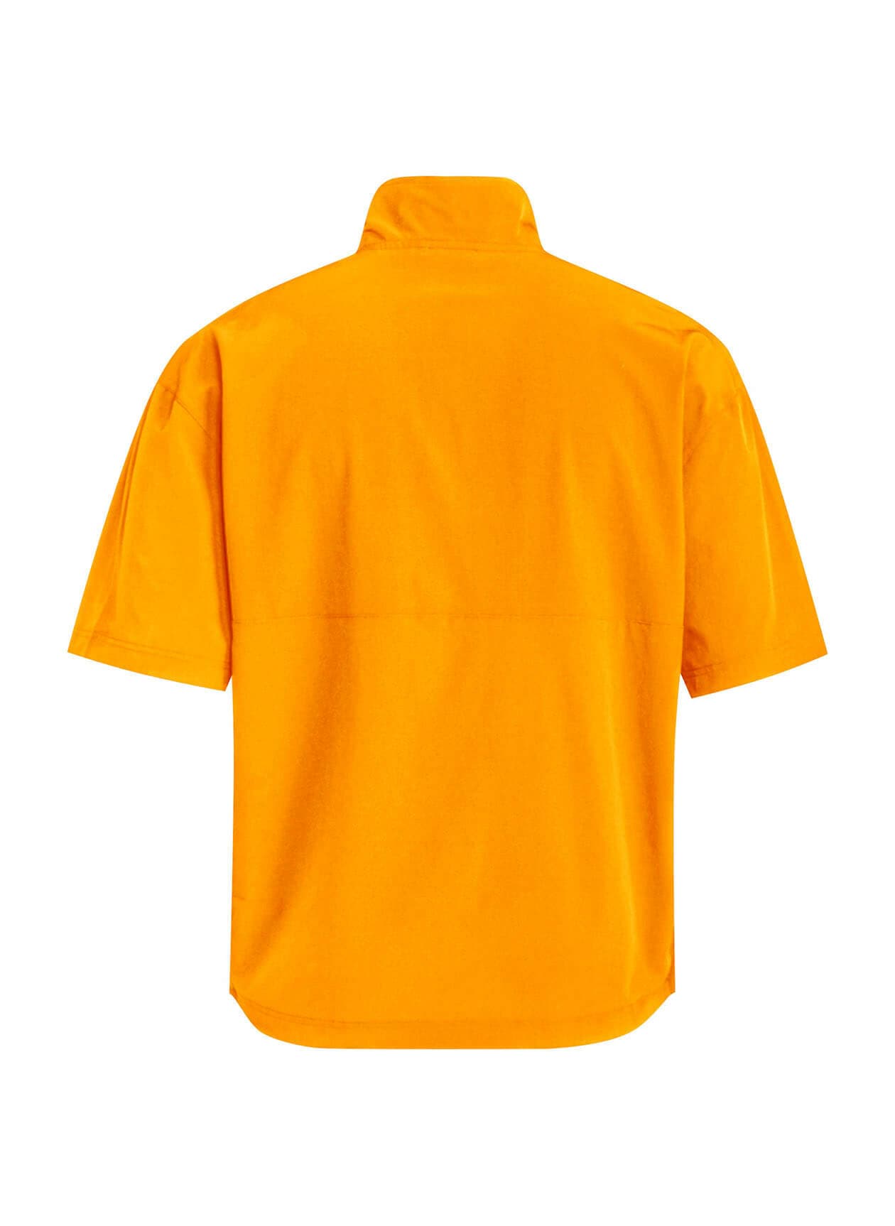 Adidas Men's Short Sleeve Quarter-Zip Woven Jacket - Orange LG