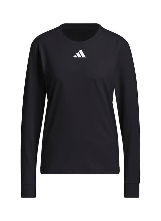Adidas Women's Fresh Long-Sleeve T-Shirt - Black 3XL