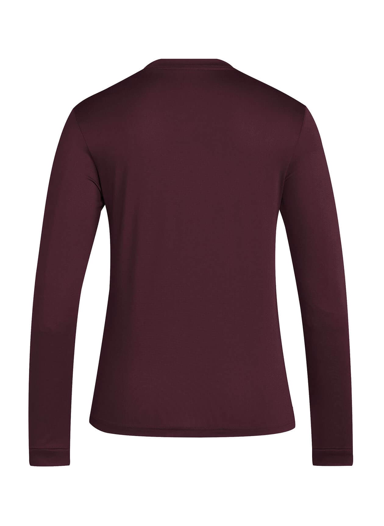 Adidas Women's Long-Sleeve Pregame T-Shirt - Red 3XL