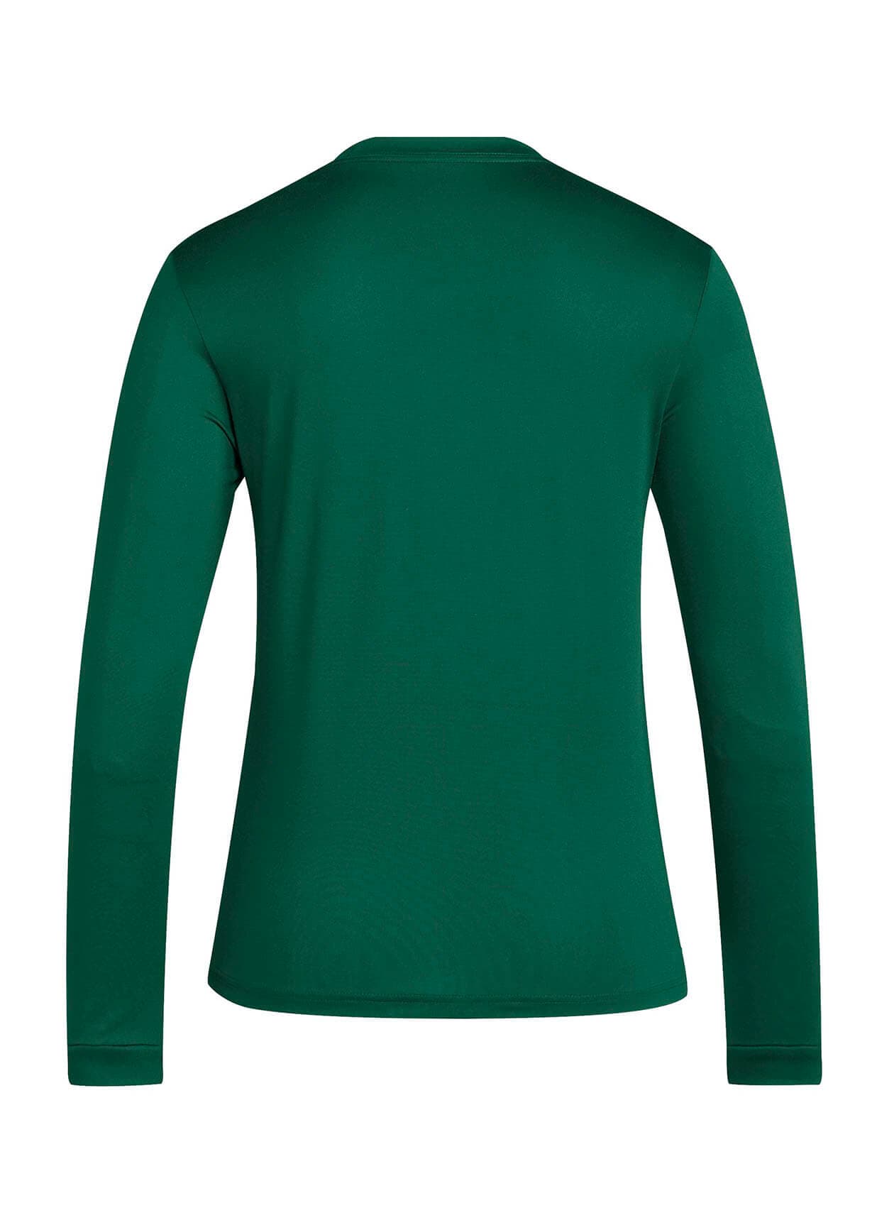 Adidas Women's Long-Sleeve Pregame T-Shirt - Dark Green / White (JX4512) 3XL