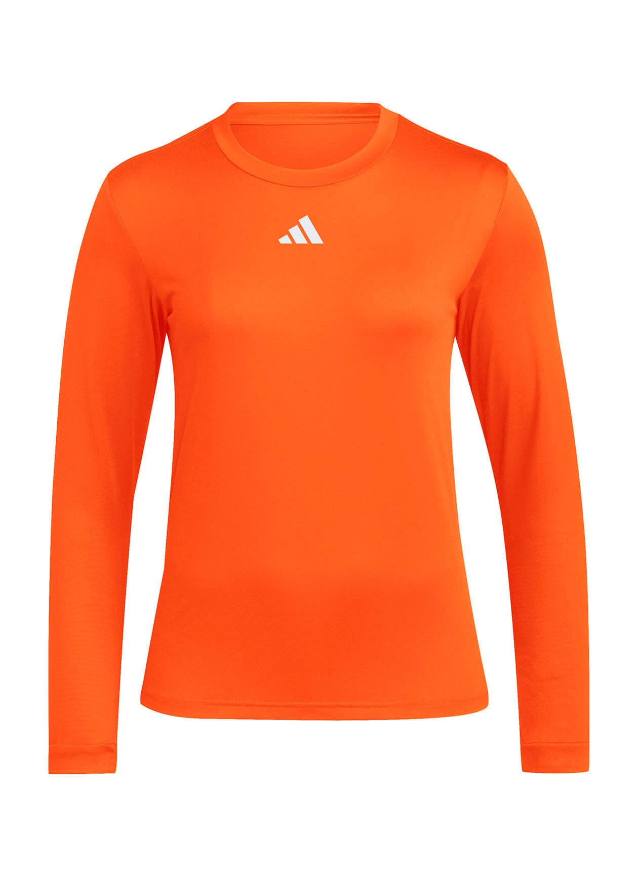 Adidas Women's Long-Sleeve Pregame T-Shirt - Orange 3XL