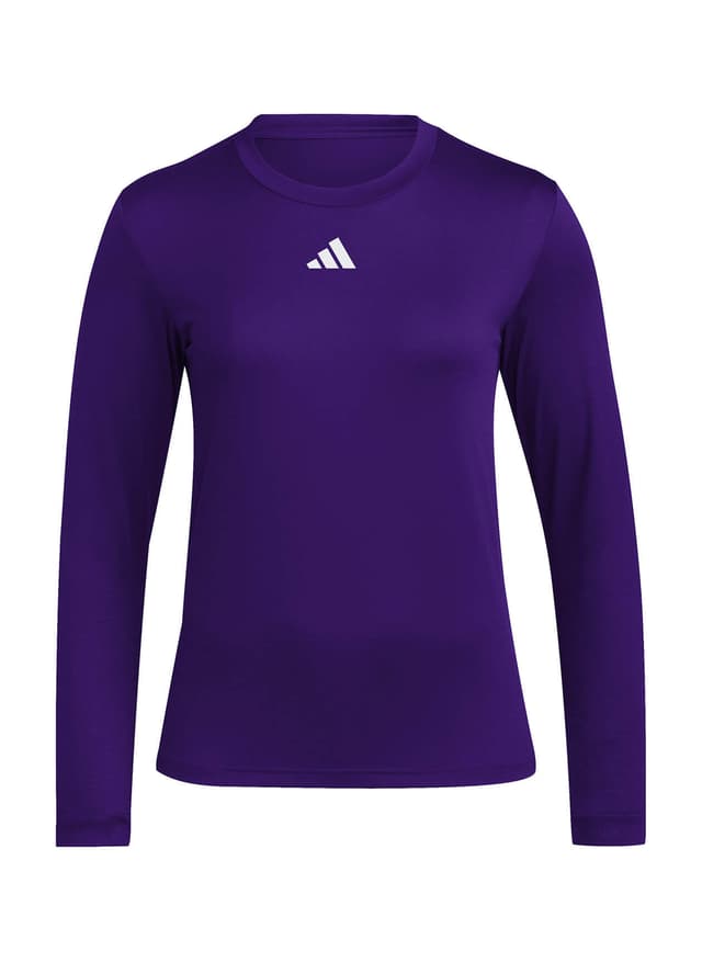 Adidas Women's Long-Sleeve Pregame T-Shirt - Purple 3XL