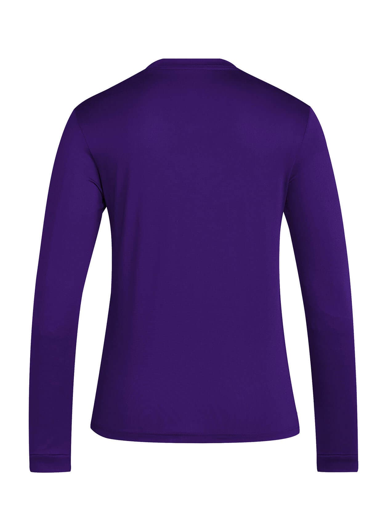 Adidas Women's Long-Sleeve Pregame T-Shirt - Purple 3XL