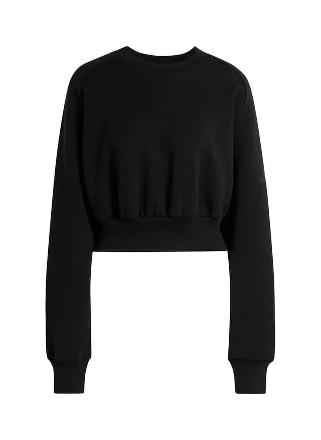 Adidas Women's Soft Lux Crew Sweatshirt - Black 3XL