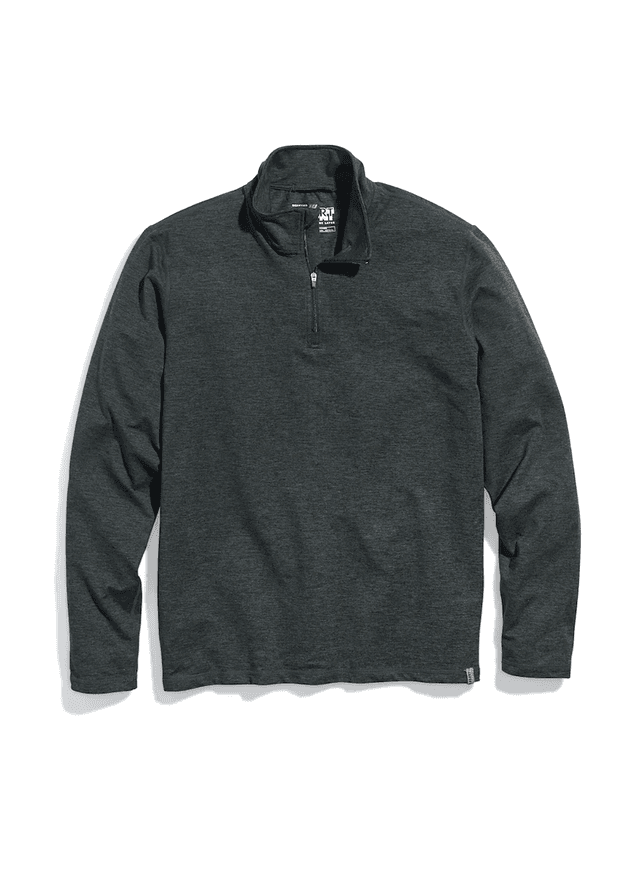 Marine Layer Men's Sport Quarter-Zip FW23 - Dark Grey 3XL
